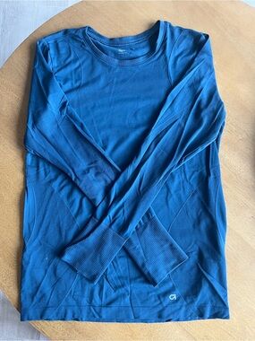 Gap Teal Blue Long Sleeve Athletic Top